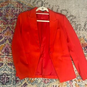Theory blazer red size 6